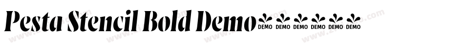 Pesta Stencil Bold Demo字体转换